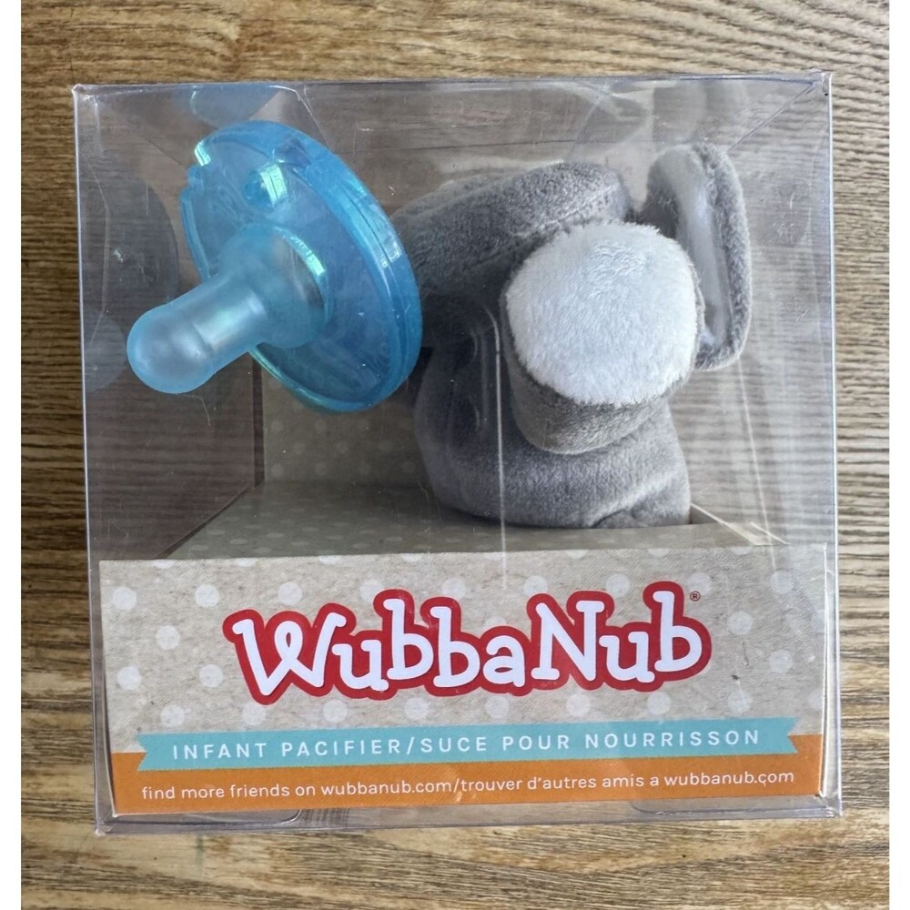 WubbaNub Elephant Pacifier Plush Combo 0-6M
